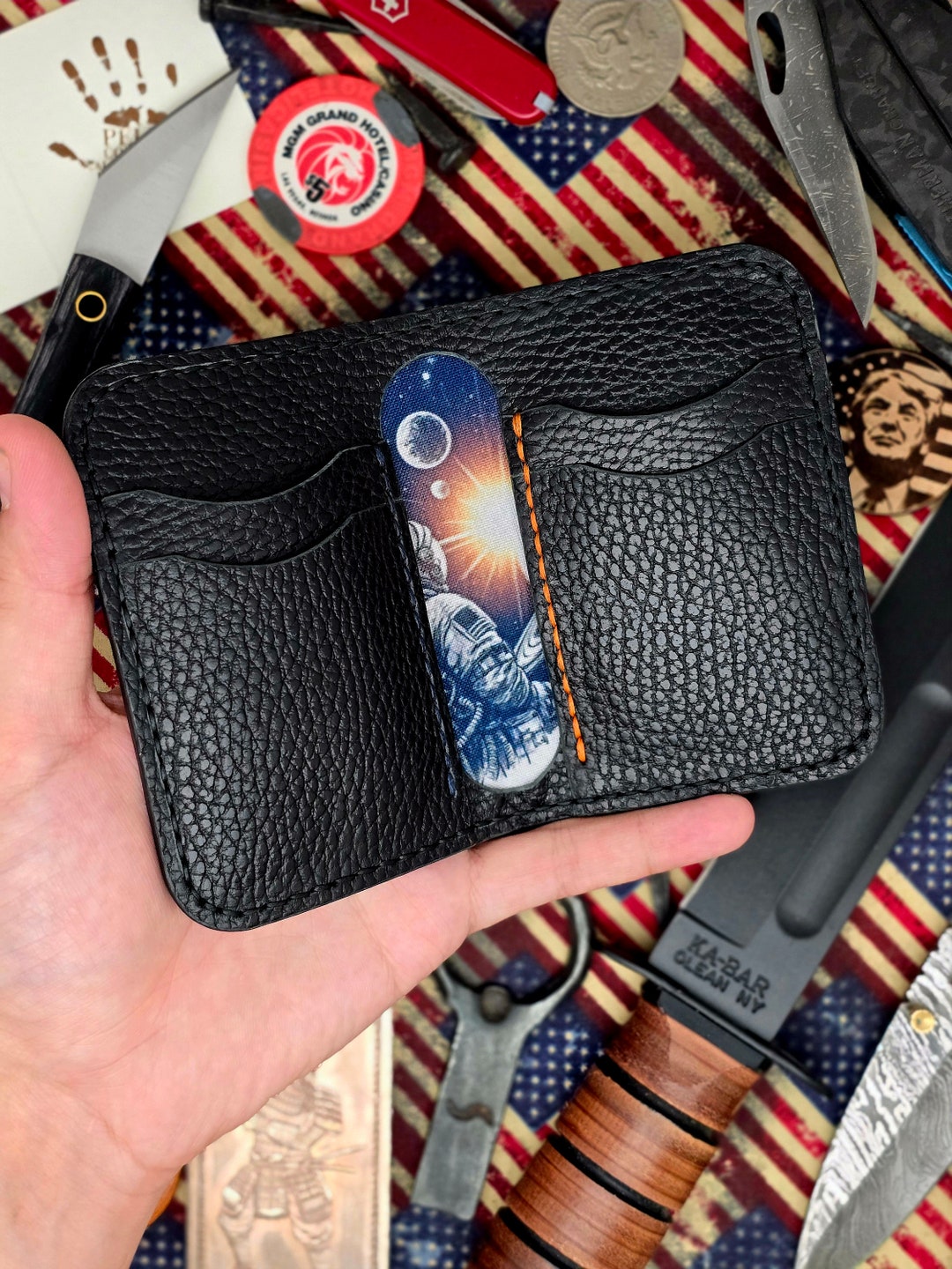 BM Mercury Custom Minimalist Handmade Leather Wallet Slim Edition - Etsy