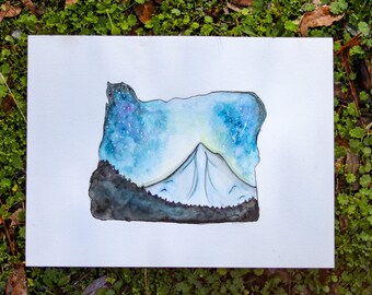 9"x12" Dreamy Mt.Hood, OR