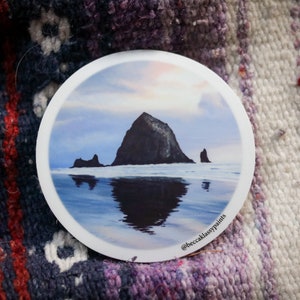 Haystack Rock Reflection Sticker