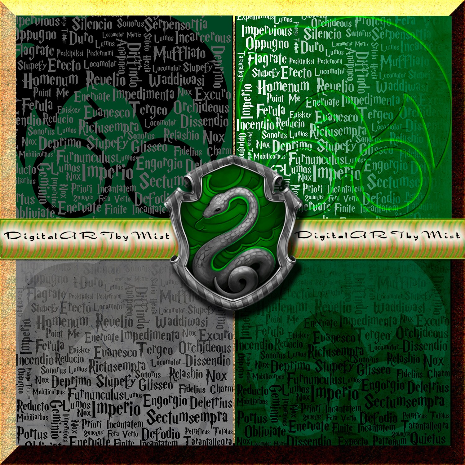 Magic Wizard Digital Scrapbooking Paper Instant Download | Incantations ...