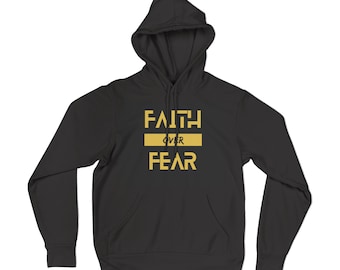 Faith over Fear Hoodie: Gold