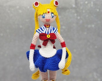 Sailor Moon crochet doll