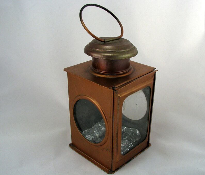Copper Vintage Handmade Lantern Large Candle Hanging Lantern Etsy