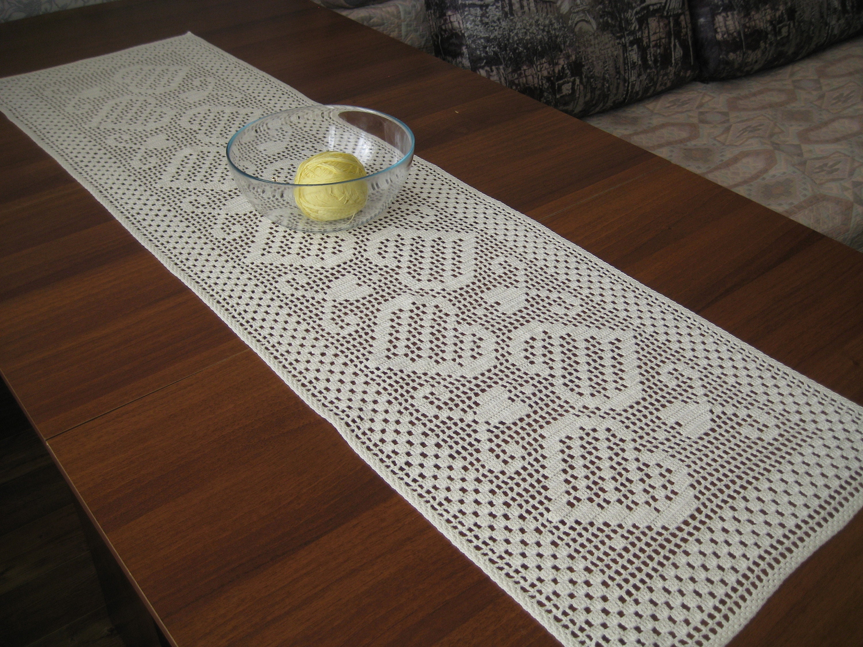 Lace Table Runner Crochet Runner Apartment Decor Etsy