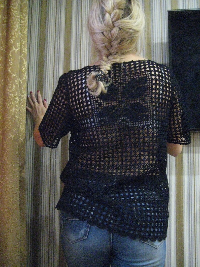 Plus Size Beach Crochet Sweater