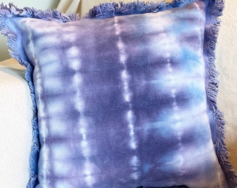 Hand Dyed Recycled Cotton Canvas Cushion