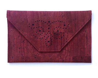 Vegan and Sustainable Cork Clutch Bag