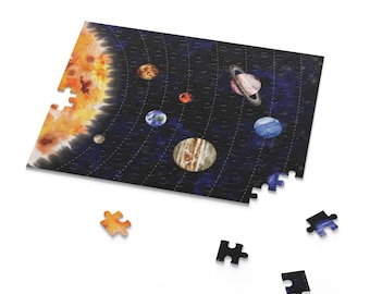 Solar System Jigsaw Puzzle / Space Puzzle, Astrology Puzzle, Educational Puzzle, Planets Puzzle, Solar System Puzzle, Solar System Unit