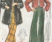 1970s Vintage Sewing Pattern B34-36-38-40 PANTS COAT (R699) By Maudella 5794