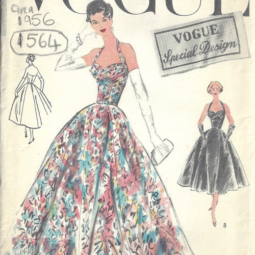 1956 Vintage Sewing Pattern B36 DRESS & JACKET 1097 - Etsy