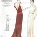 1931 Vintage VOGUE Sewing Pattern B36 DRESS (R825) Vogue 2241 
