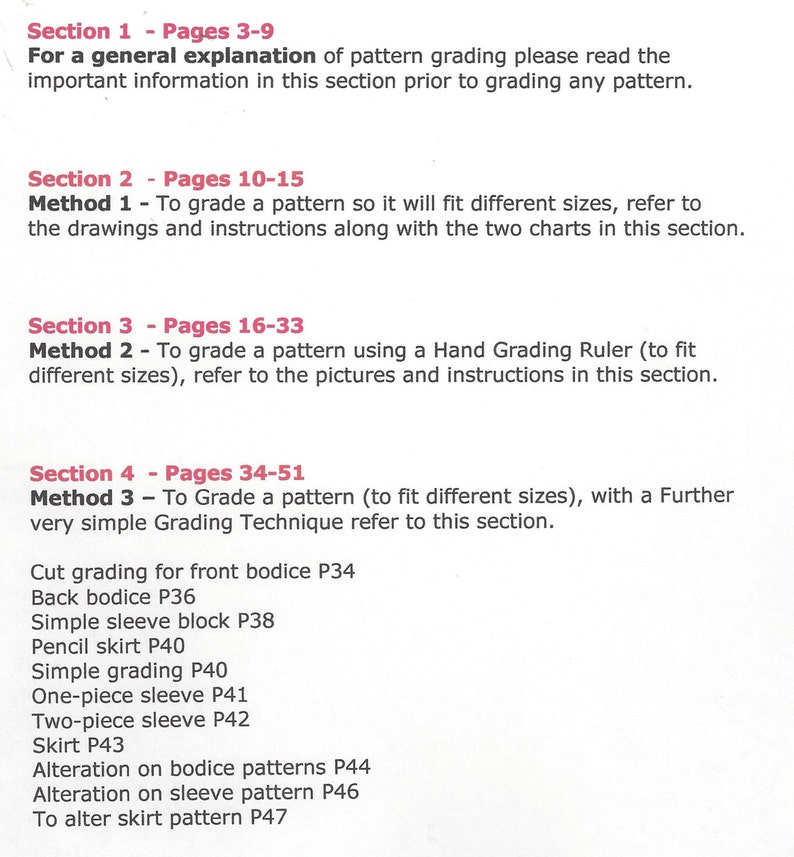 Grading method. Grading method