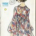 1969 Vintage VOGUE Sewing Pattern DRESS B36 (1505)  Vogue 7675 