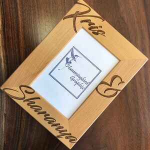 Personalized Picture Frame, Custom Picture Frame, Wedding Gift, Anniversary Gift, Couple Gift, Shower Gift, Engagement Gift