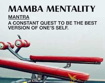 Mamba Mentality Wall Decal: Motivational Gym Decor
