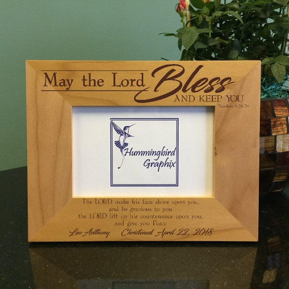 God Bless 18 x 24 PERSONALIZED PHOTO FRAME