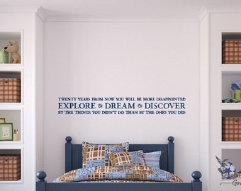 Wall Decal, Twenty Years from now, Wall Quote,  Vinyl Decal, Sticker, Wall Art, Wall Words, Graphic