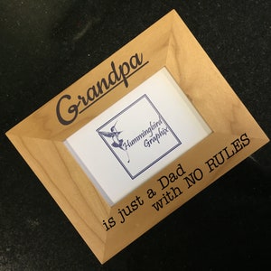 Engraved Frame, Gift for Grandfather, Grandpa, Poppie, Papa, Pop Pop, Father&#39;s Day Gift, Grandpa Birthday Gift