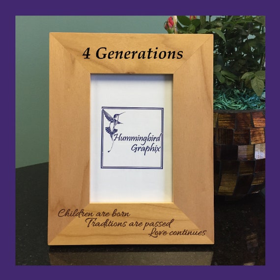 4 Generations Personalized Picture Frame Mother S Day Gift Mom Grandma Grandmother