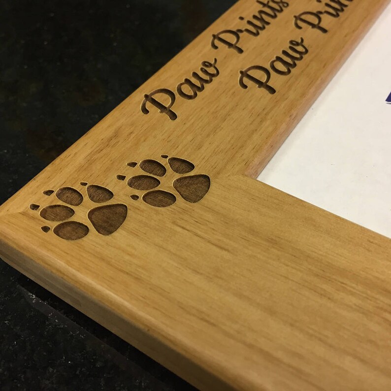 Paw Prints In Heaven Personalized Frame Memorial Dog Etsy