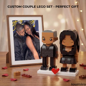 Custom Couple Brick Figures: Best Gifts For Her & Family, Custom Action Figure, Mini Brick Figures, Block Style Toy,Unique Collector Toy