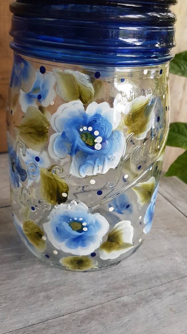 bocal-le-parfait-fleurs-bleues-mason-jar-flowered-hand-made-home-d-cor