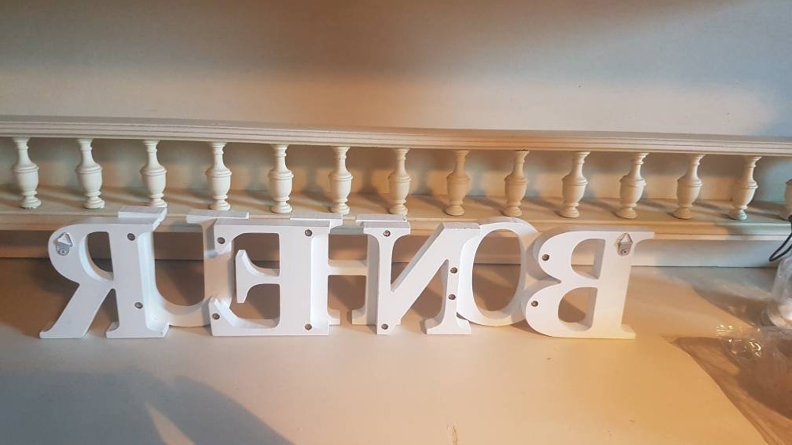 Wooden word Wooden wordDecoration Lettering . Phrase to Etsy