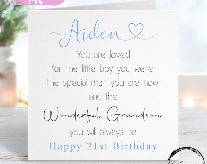 Grandson 21st Birthday Card- Shop Inc - View #7