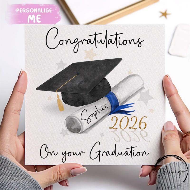 Graduation Man Card - Etsy UK