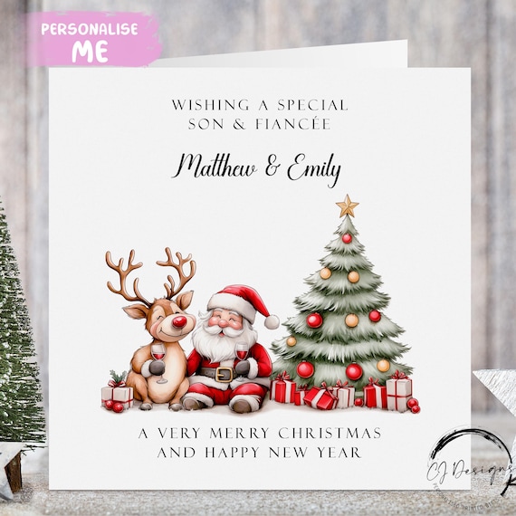 Buon Natale E Buone Feste. Madre Allegra E Sua Figlia Carina Scambiano Doni. Mamma E Bambina - Foto 4