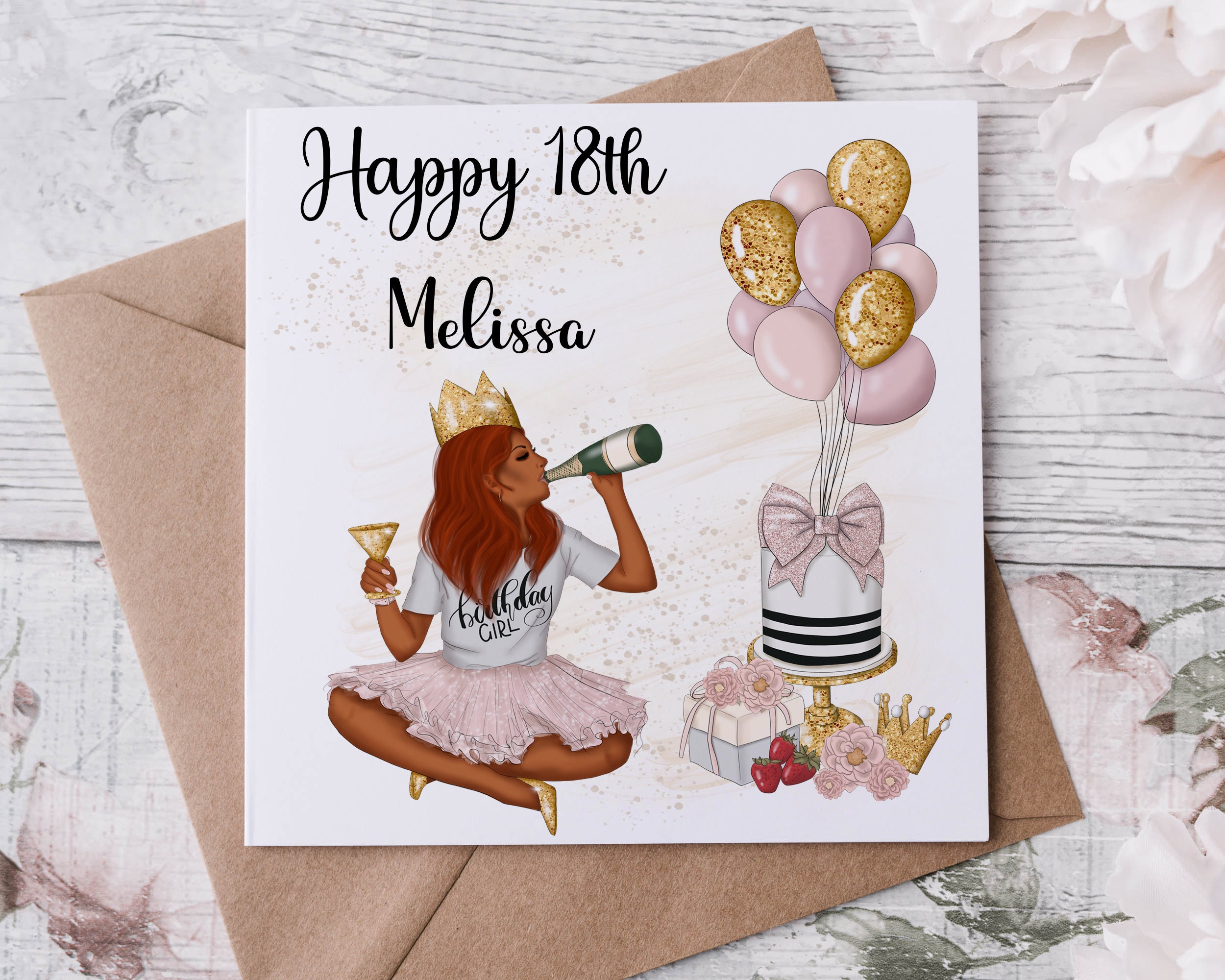 White Cotton Cards "Happy Birthday 18 Goddaughter Have A Wonderful Day