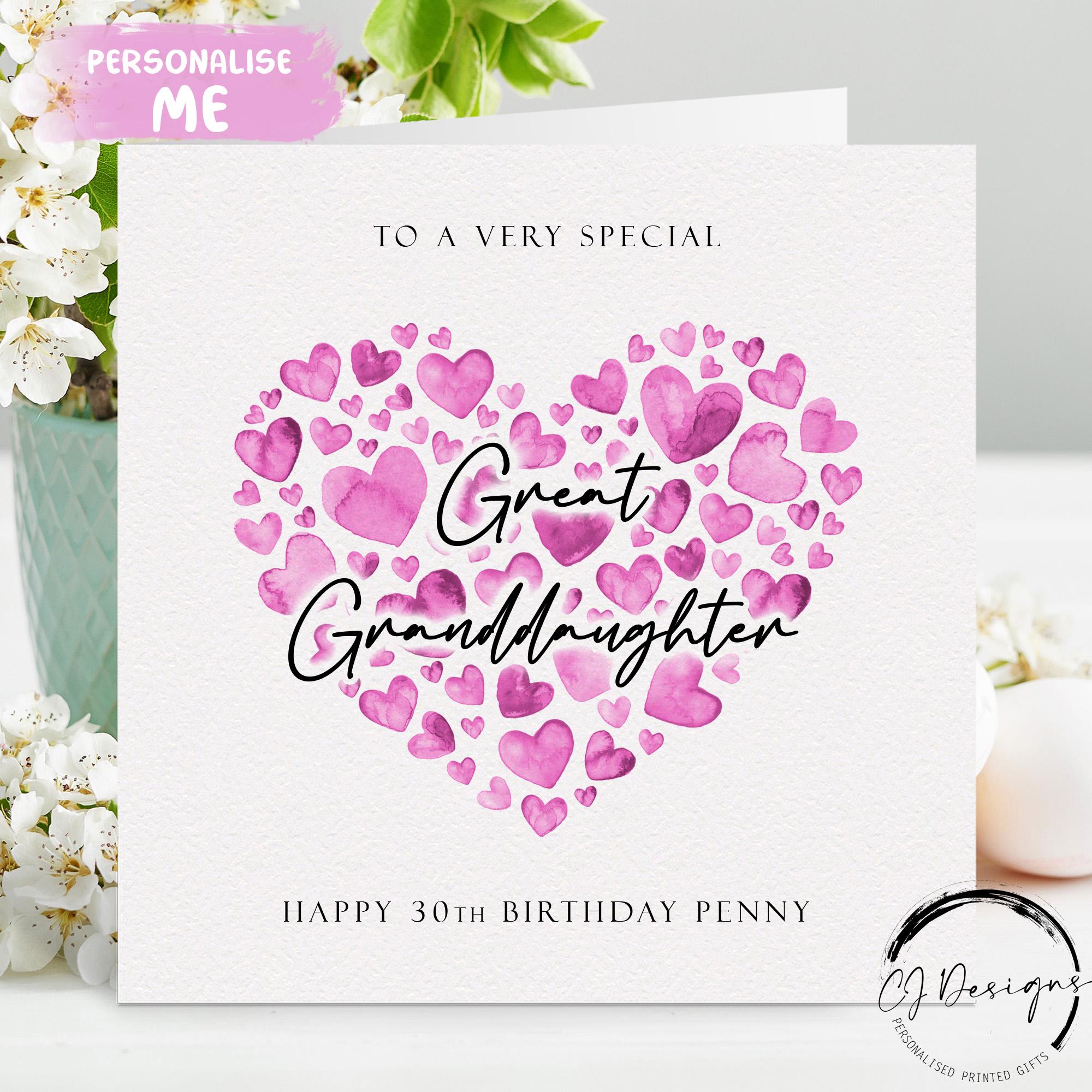 Biglietto Di Auguri Personalizzato Per Il 18°, 21°, 25° E 30° Compleanno, Per Figlia, Sorella, Migliore Amica, Festa Della Nipote, Scelta Dell'acconciatura 33 - Italia - Foto 6