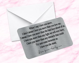 I Love You More Card Etsy
