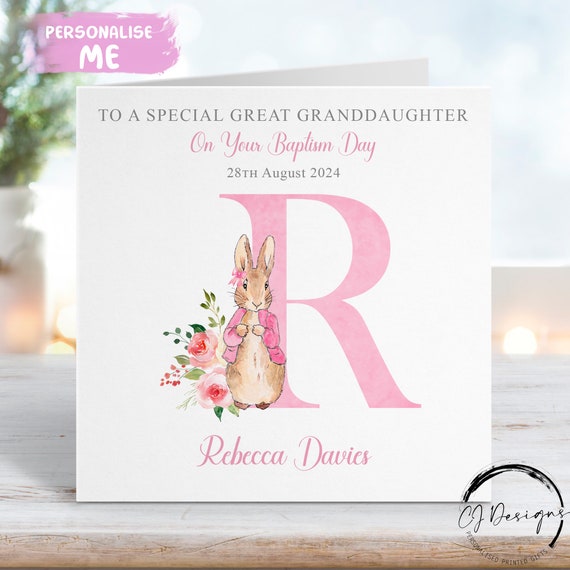 BIGLIETTO DI BATTESIMO Personalizzato - Figlio/nipote/figlio/nipote - Foto 8