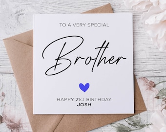 60th Birthday Card Son Brother Uncle 21st Personalised Handmade 18th 50th 60th Birthday Card Son Brother Uncle 21st Personalised Handmade 18th 50th