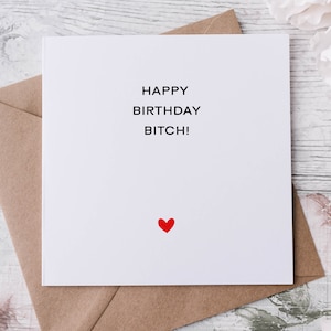 Joyeux anniversaire garce grossière adulte humour carte d'anniversaire joyeux anniversaire bestie 30, 40, 50, 60 70