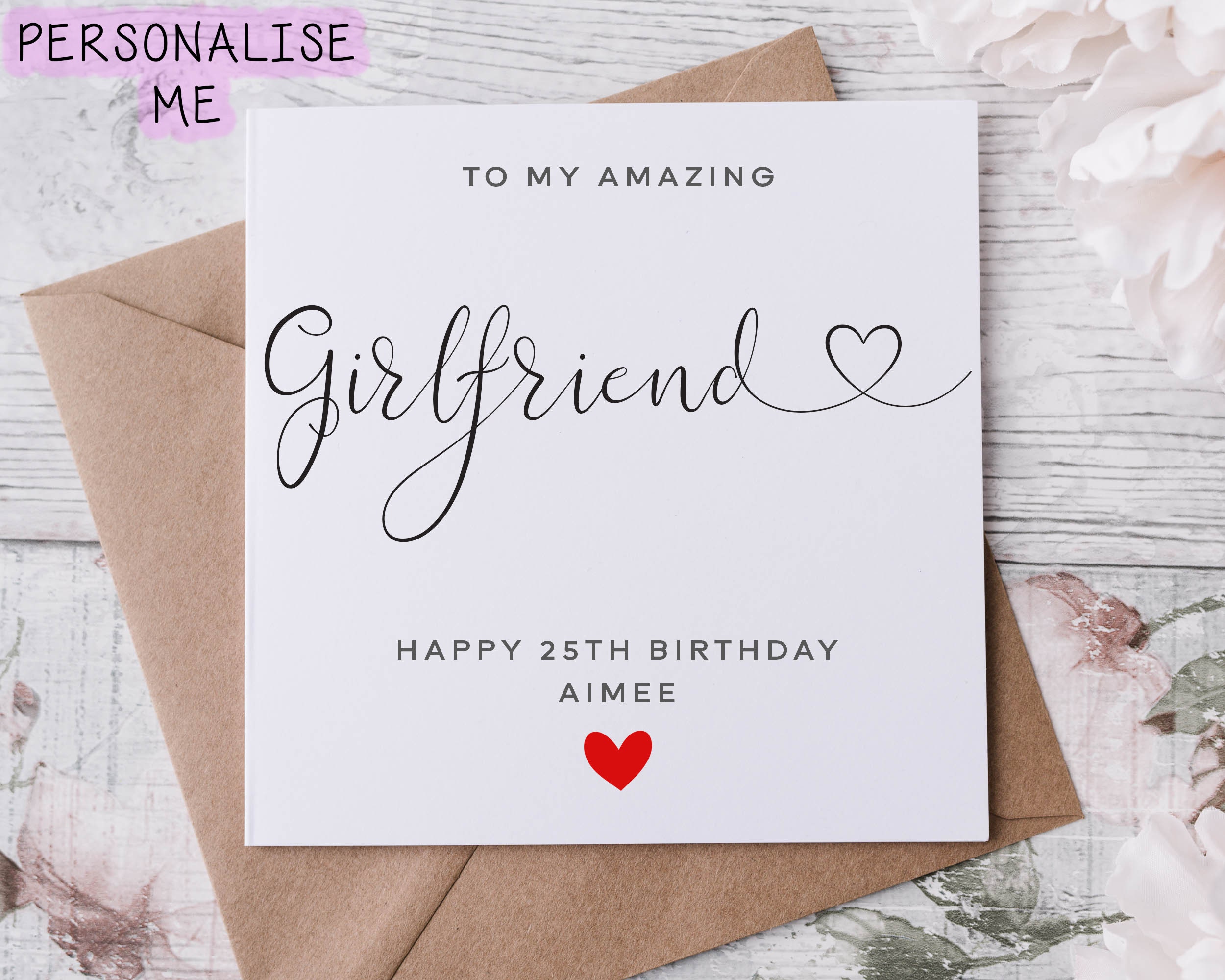 25th birthday cards for boyfriend cheap