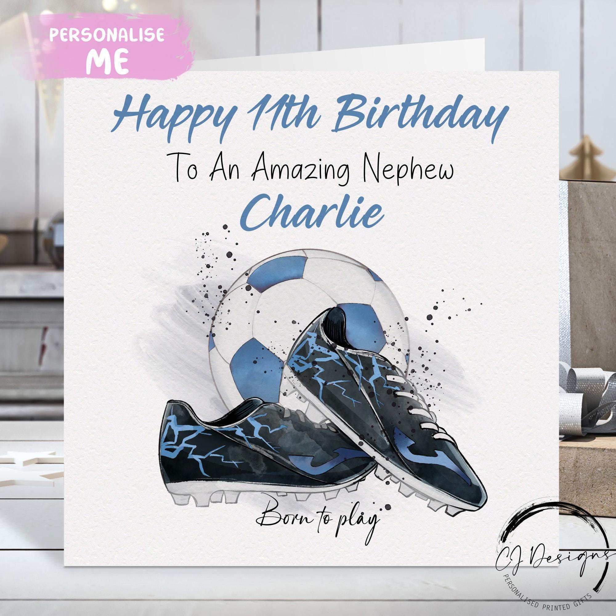 Punkcards - Biglietto Di Auguri Per Compleanno Del Tottenham Spurs - Divertente Cartolina A Tema Calcio Con Anziano Stressato - 145x150 Mm, Made In UK
