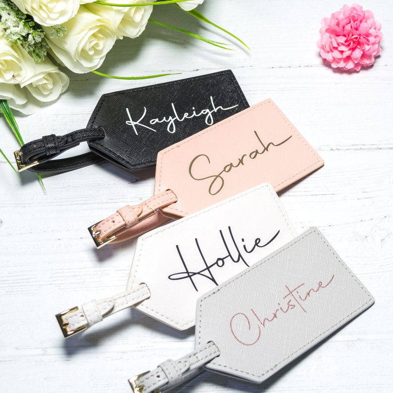 Bride Gift Hen Party Destination wedding Bridesmaid Gifts Personalised Luggage Tag Name Luggage Tag