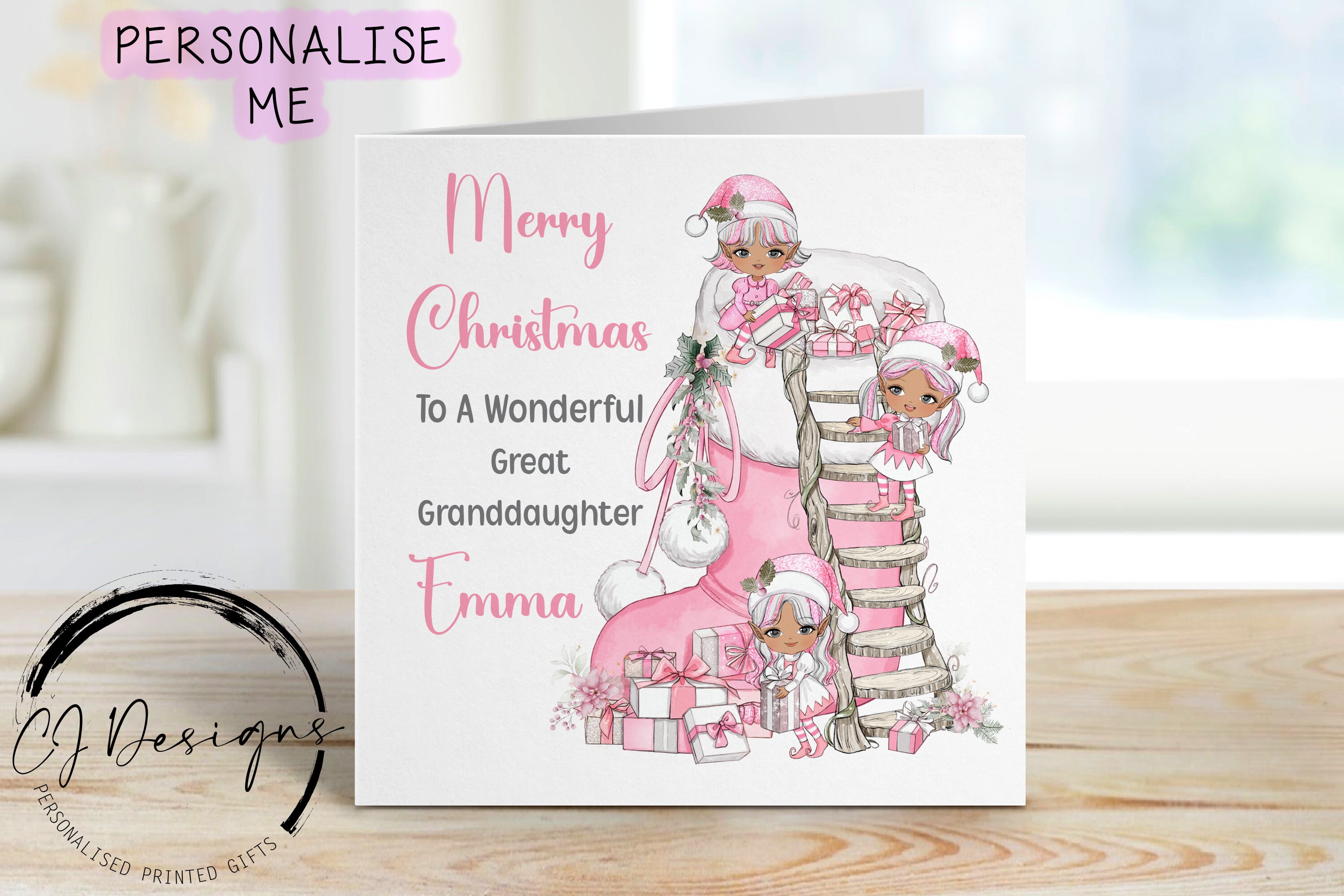 Christmas Card For Mom From Kids Incredibly Sweet: Girl In Red Pajamas Holding Teddy Bear Near Tree Juvenile Christmas Card For Granddaughter Christmas Cards For Mom And Dad-495601