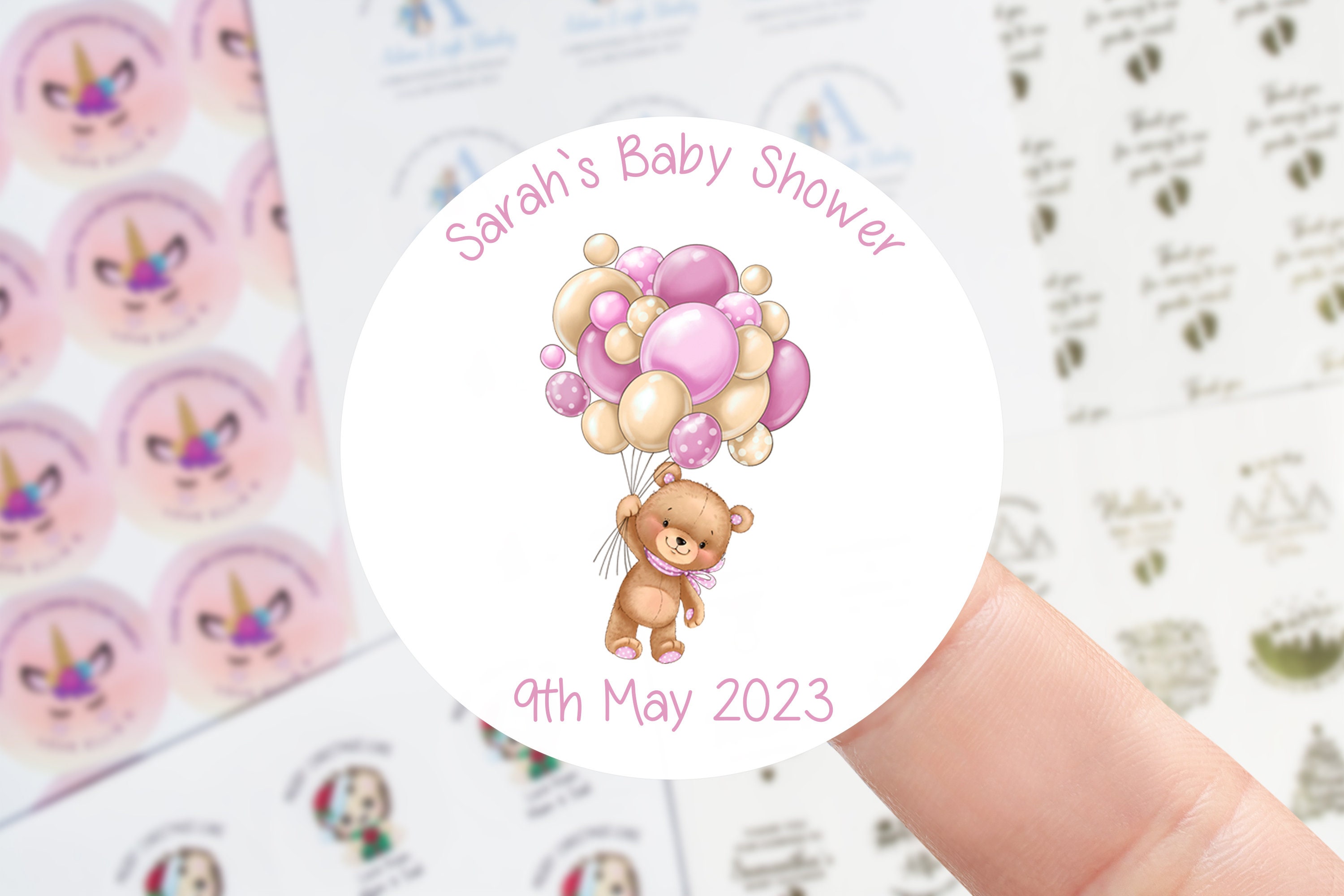 Baby Girl Sticker Sheets Set for Scrapbooking and Journaling, 46 Pcs  Newborn Baby Stickers for Scrapbooking, Pink and Purple Stickers 