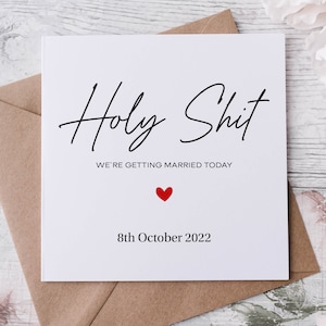 Karte zum Hochzeitstag mit Datum für die Braut, Hochzeitsgeschenke für den Bräutigam, Ehemann, Ehefrau, Braut