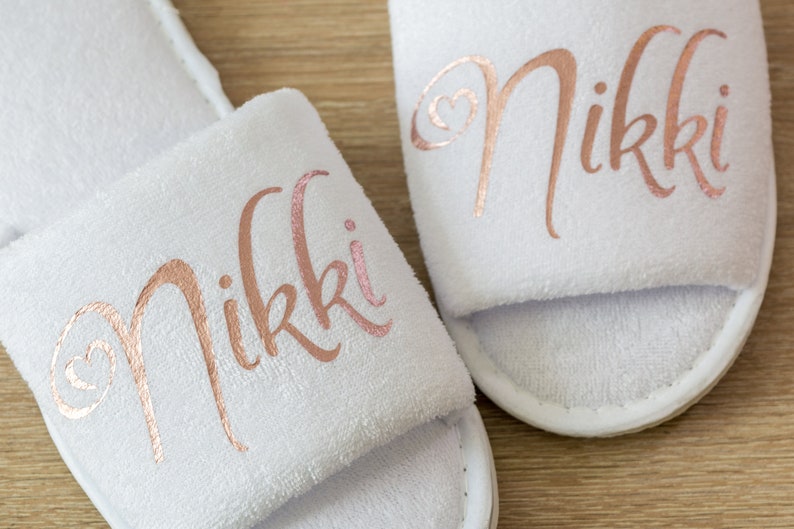 personalized slippers