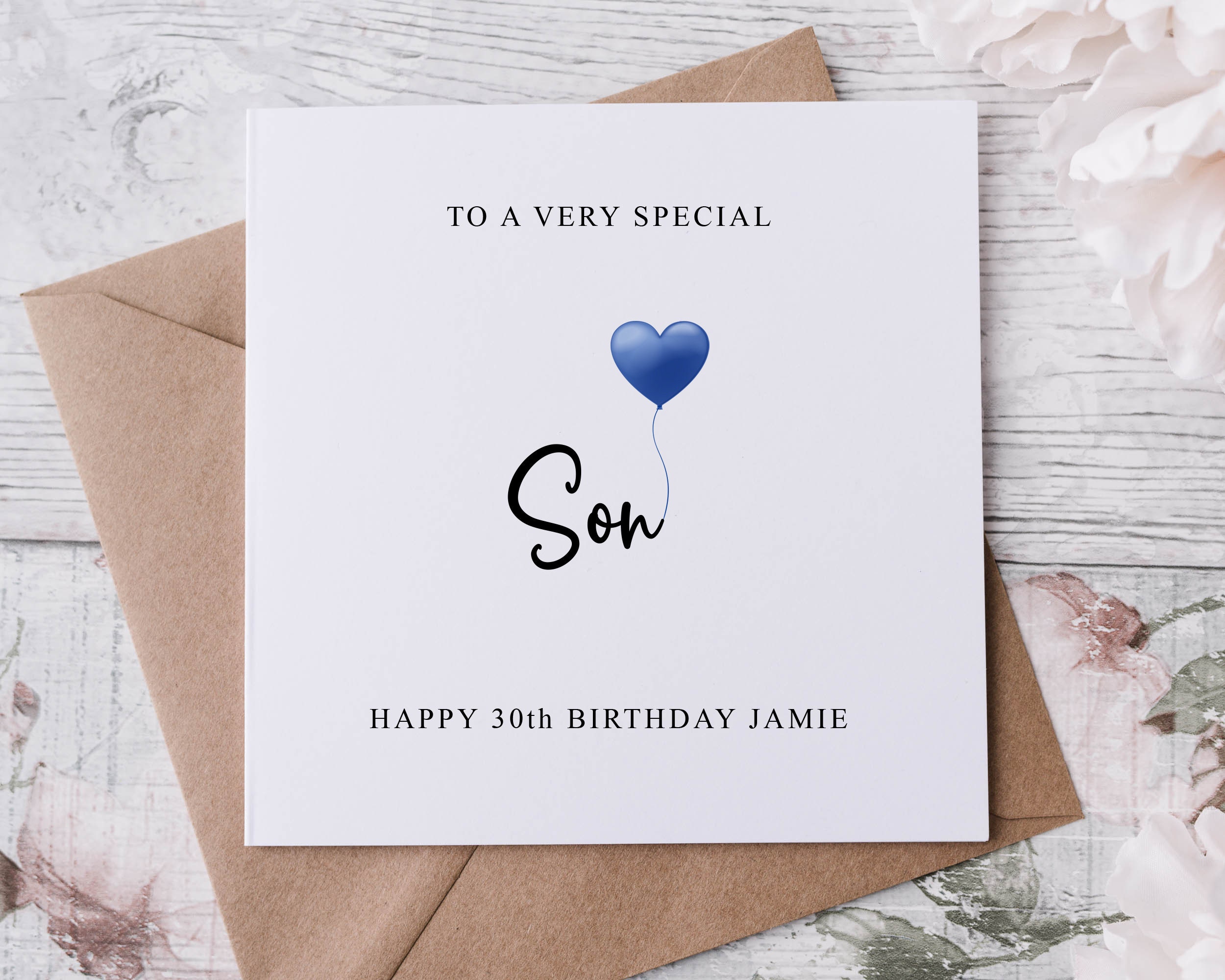 Personalised Son Birthday Card Card for Him Any Age and Name | Etsy UK