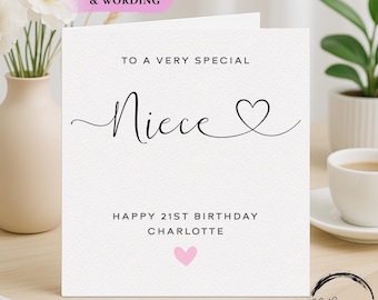 Biglietto di auguri di compleanno per nipote, con dedica personalizzabile, età tra 13 e 16 anni
