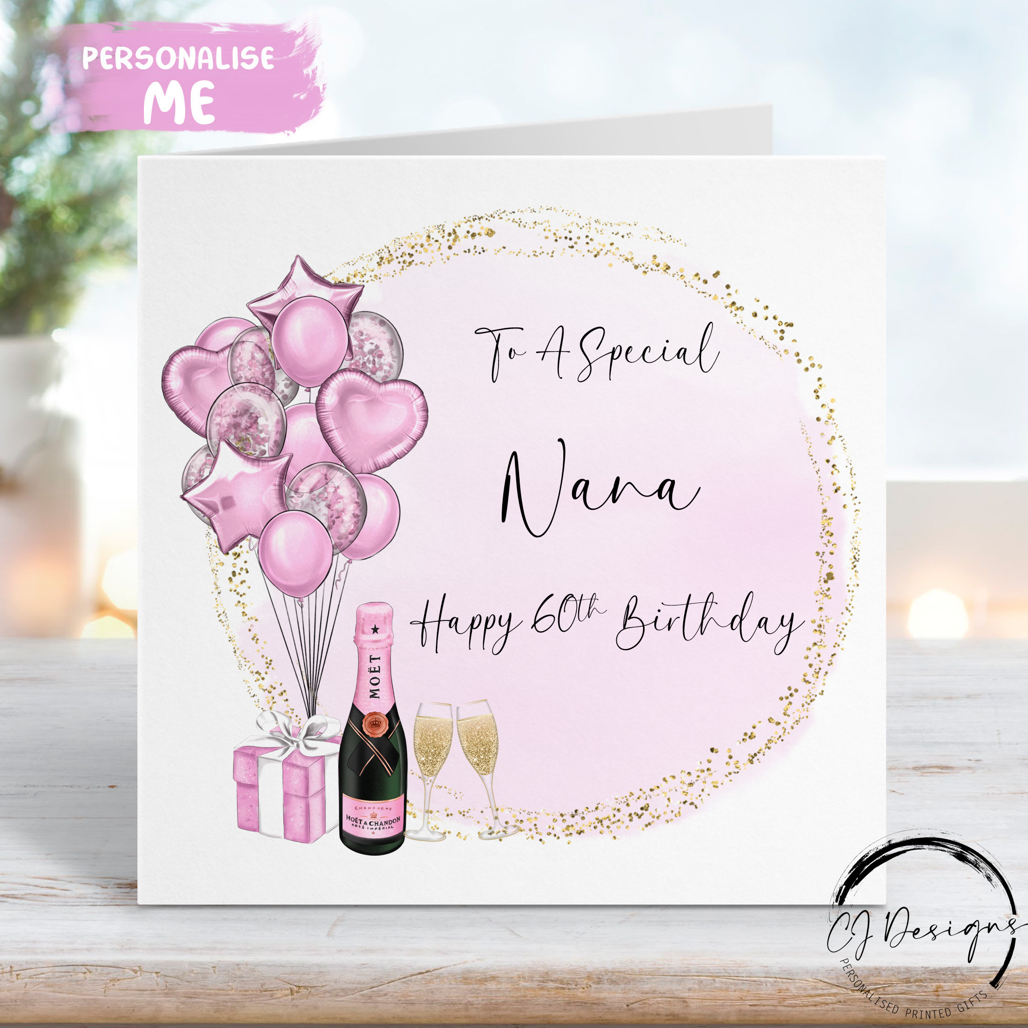 Floral Nana Birthday Card By The Wee Sparrow