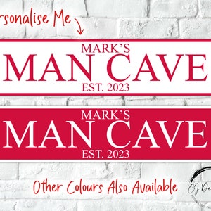 Personalised Man Cave Street Sign Road Sign Weatherproof, Hot tub, Home Pub Decor Garden Decoration Fathers Day Gift image 4