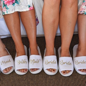 wedding slippers for bridesmaids