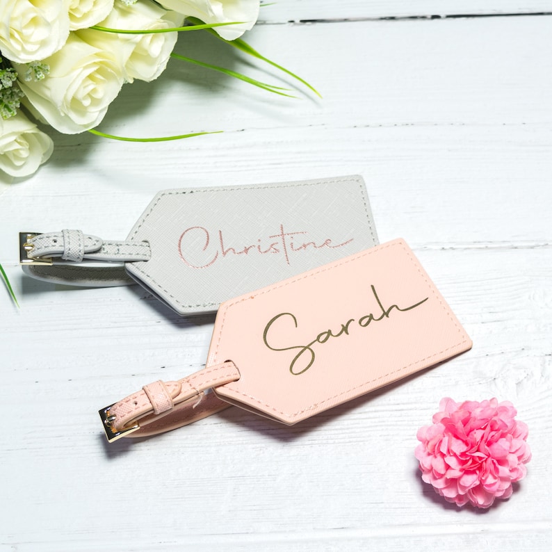 Bride Gift Hen Party Destination wedding Bridesmaid Gifts Personalised Luggage Tag Name Luggage Tag