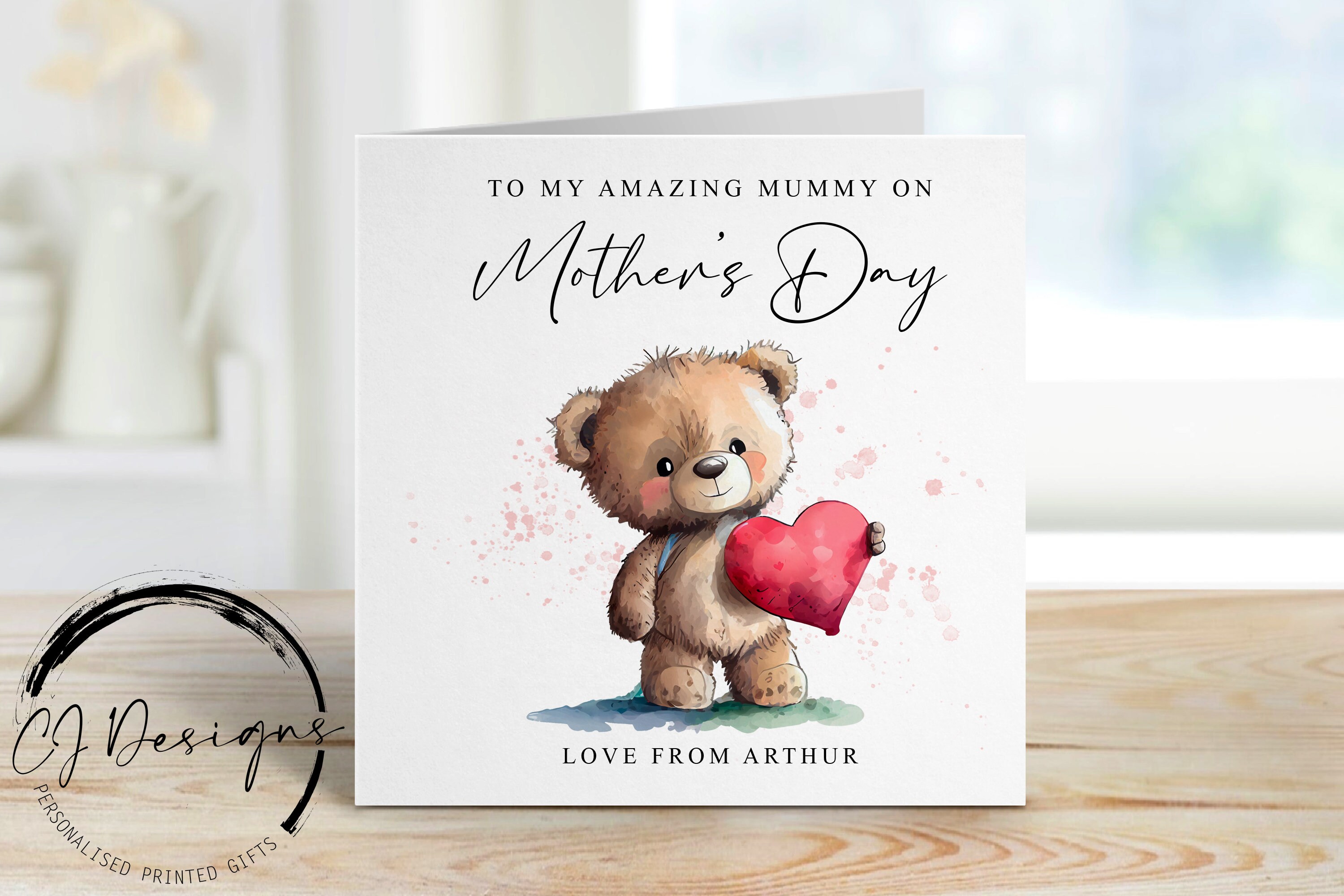 Mothers Day Card For Mom, I Love You Mom Mothers Day Greeting Card From Daughter, Best Mom, Cute Happy Mother's Day Gift For Mother From Son - View #3